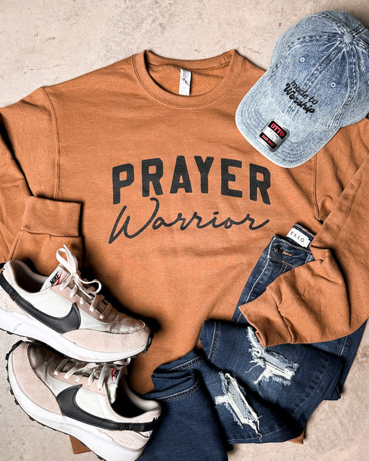 Prayer Warrior Pecan Sweatshirt